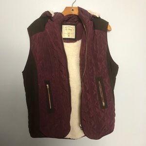 Maroon puffer vest